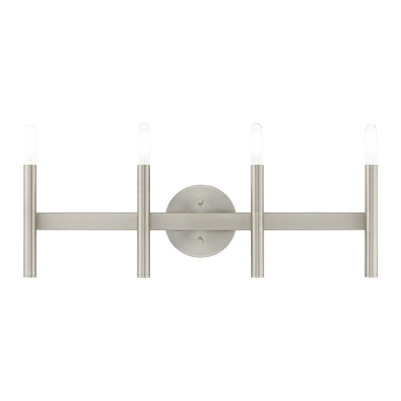 Brushed Nickel 4-Light ADA Compliant Bathroom Vanity Light