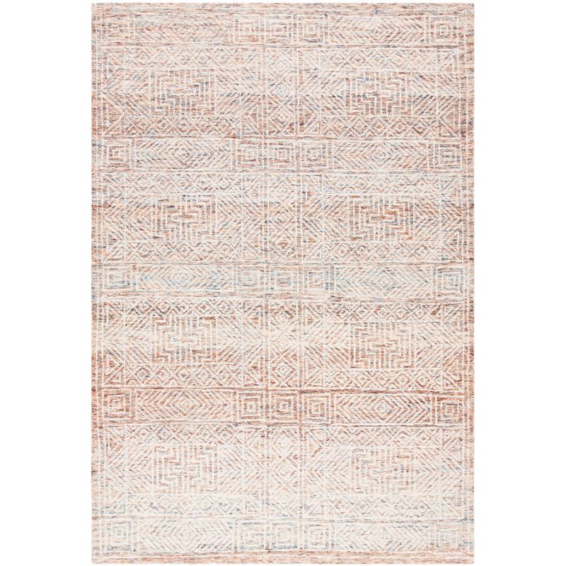 Hand-Tufted Capri Elegance Wool Area Rug - 4' x 6' Brown/Beige