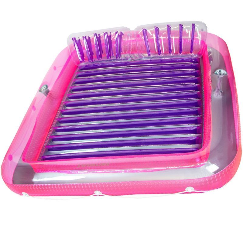 XL Pink and Purple Inflatable Suntan Tub Lounger