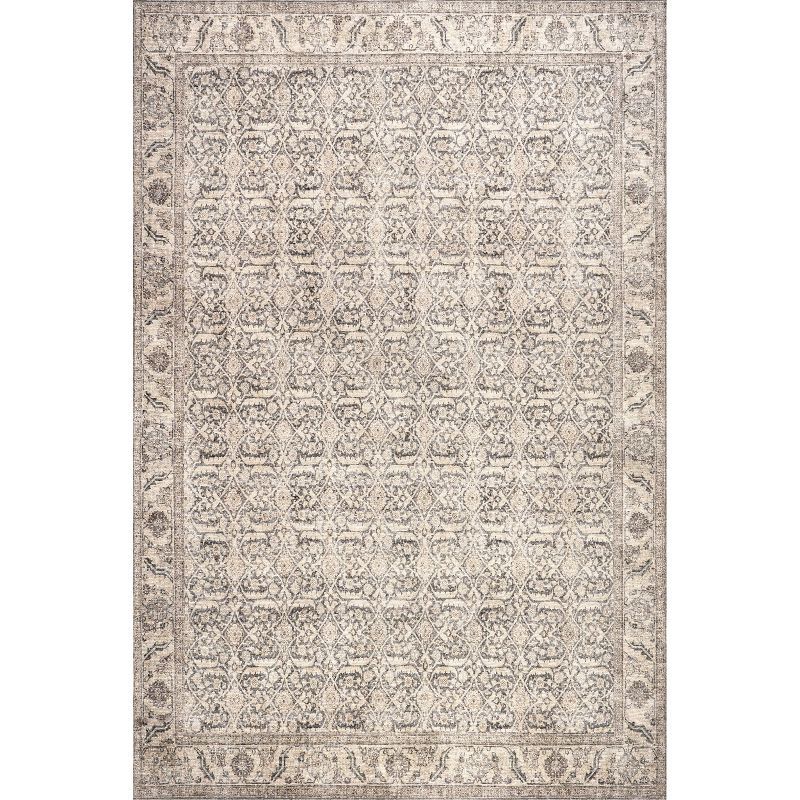 Hillstone 5x8 Red Synthetic Vintage Medallion Area Rug