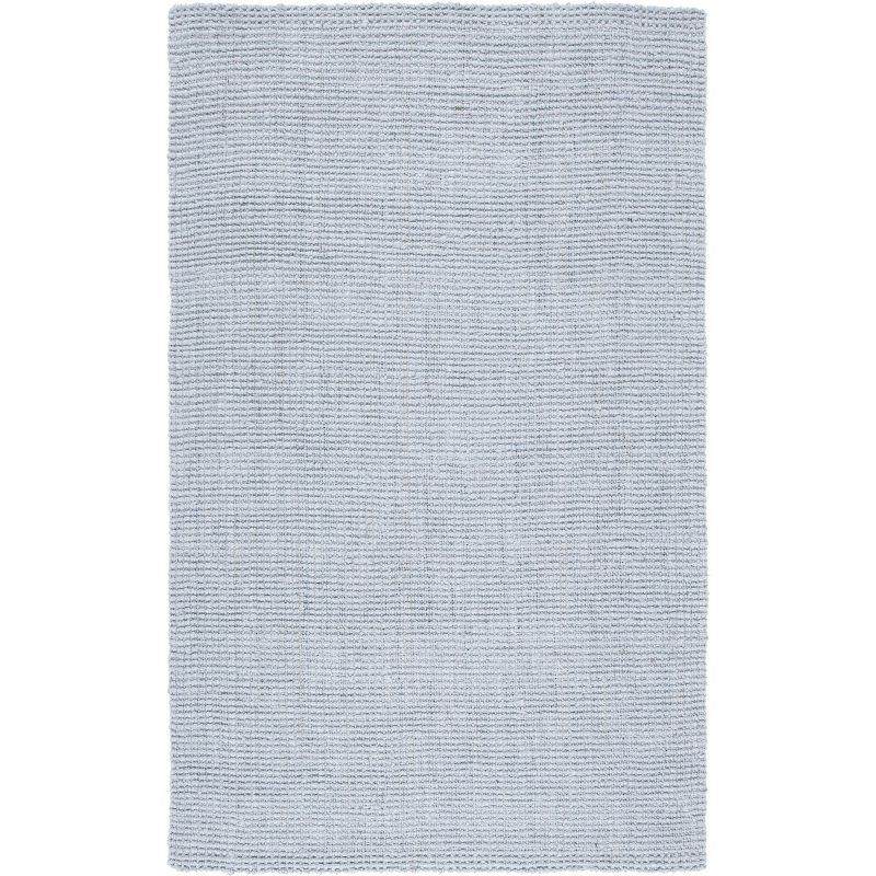 Hand-Knotted Light Grey Jute 8' x 10' Rectangular Rug
