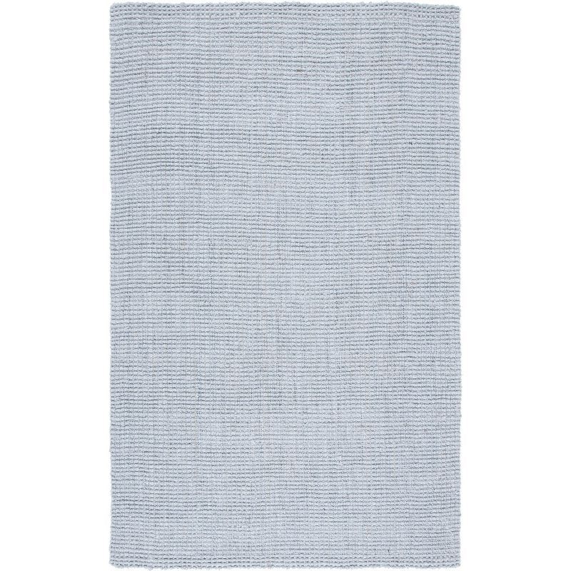 Hand-Knotted Light Grey Round Jute Rug, 47"