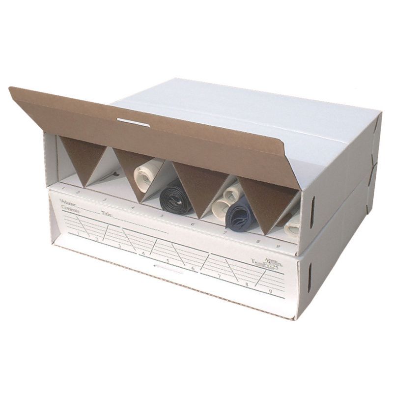 Modular Stackable Corrugated Cardboard Roll Storage Box Set