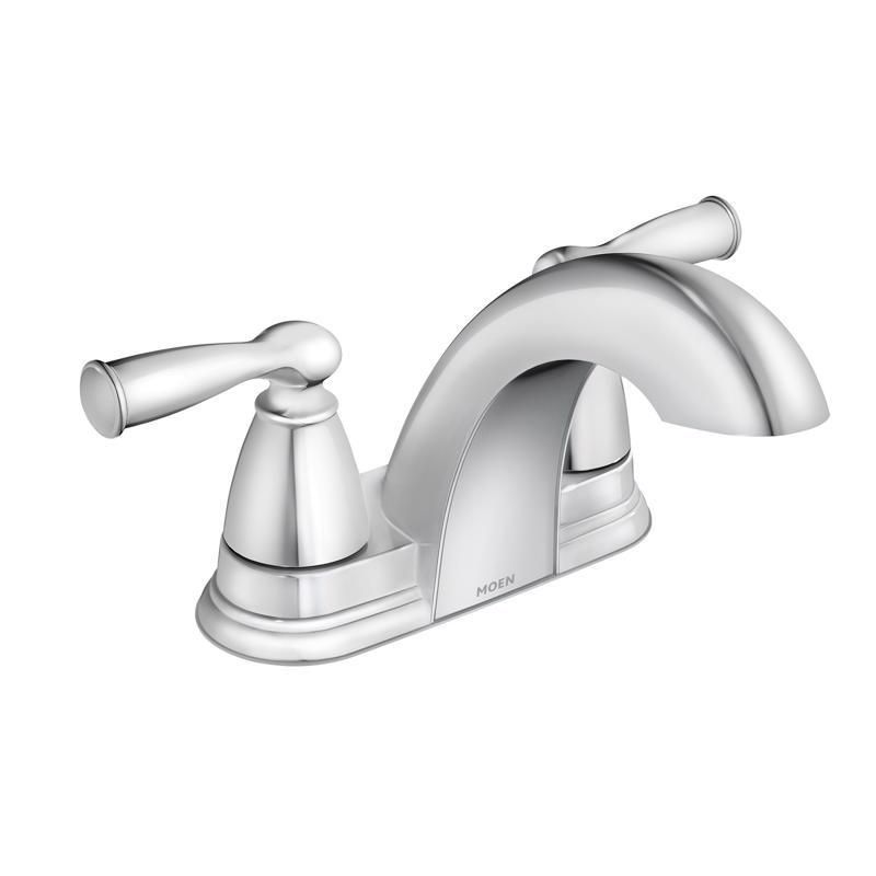 Moen Banbury Chrome 4 in. Centerset Bathroom Sink Faucet