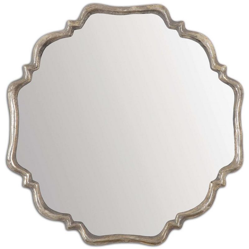 Quatrefoil Silver Wall Mount Accent Mirror