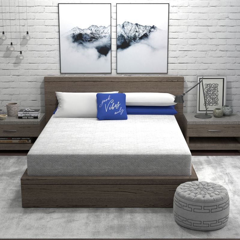 Heather Grey Twin XL Gel Memory Foam 8-Inch Mattress