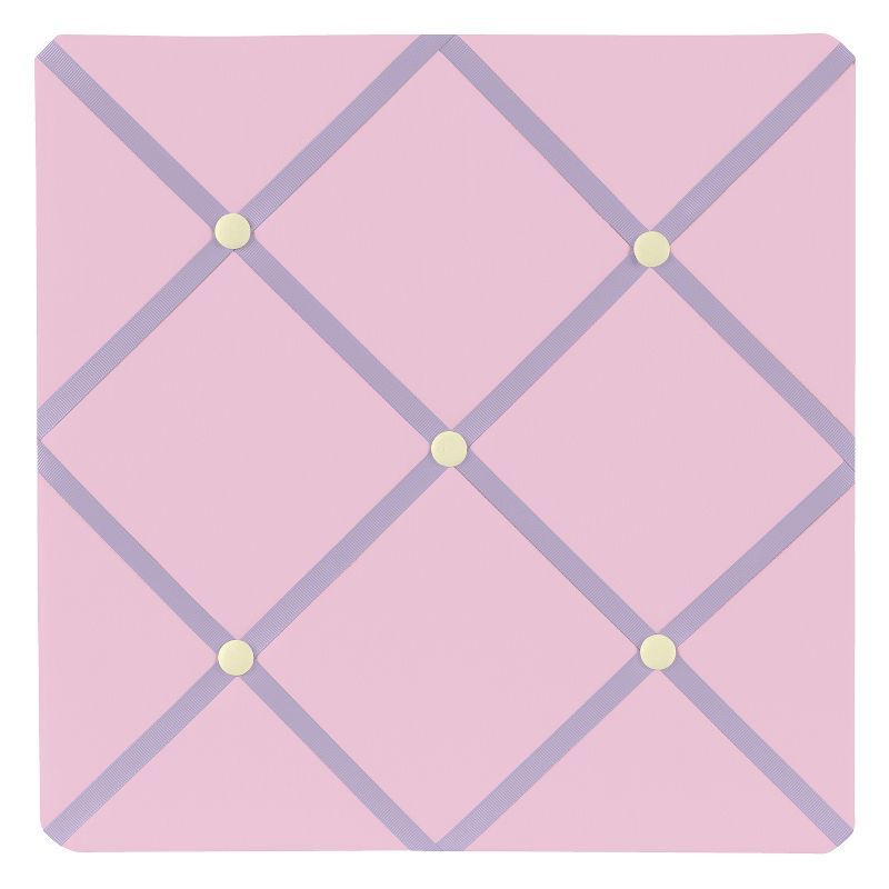 Lavender and Pink Butterfly Fabric Memo Board