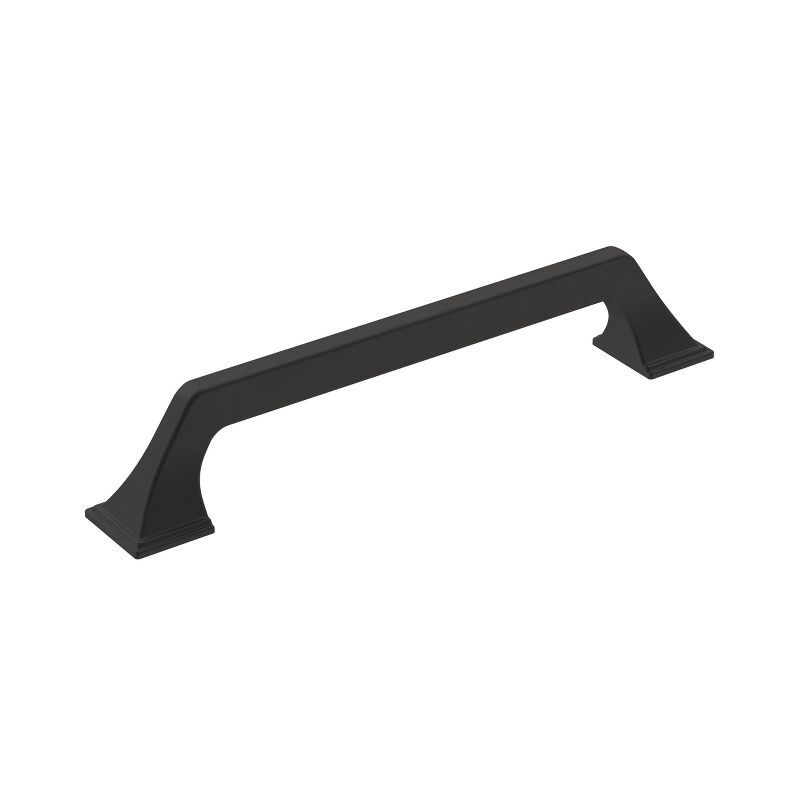 Matte Black Zinc Cabinet Drawer Pull with Mounting Hardware