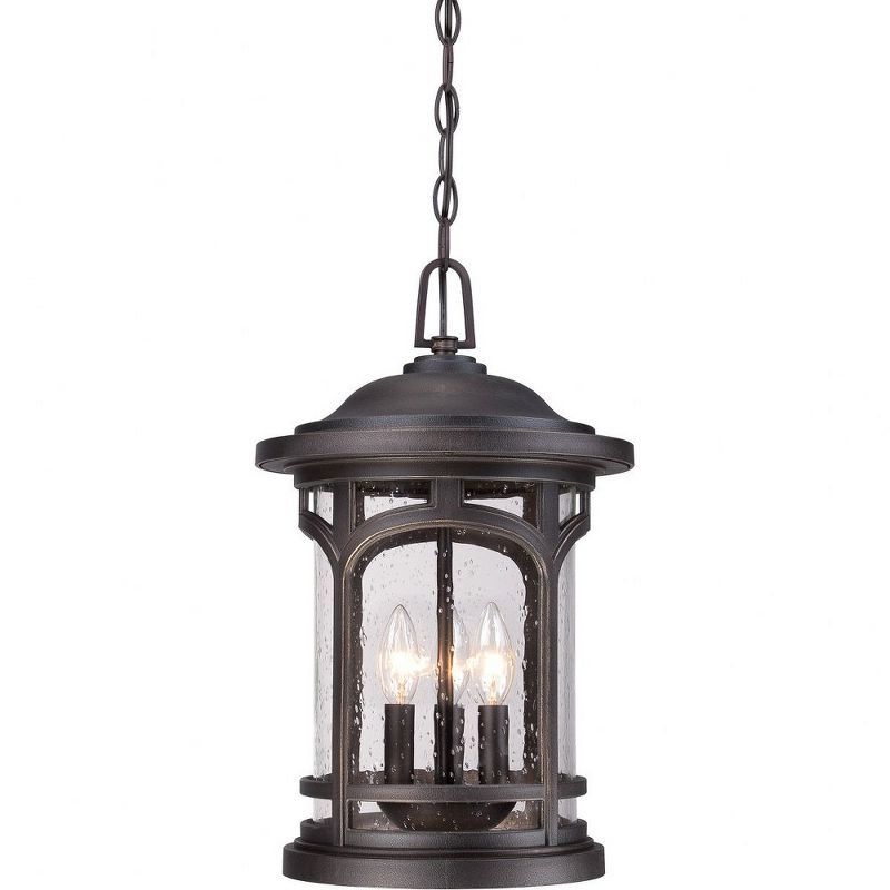 Palladian Bronze 18" Outdoor Pendant Light with Clear Glass