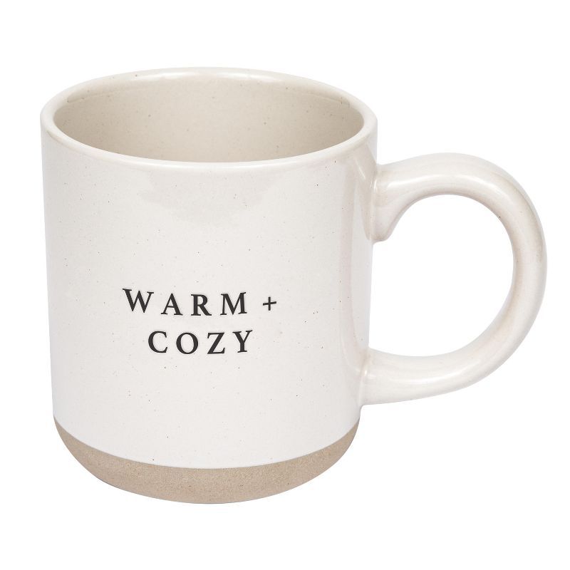 Warm and Cozy White Ceramic Christmas Coffee Mug