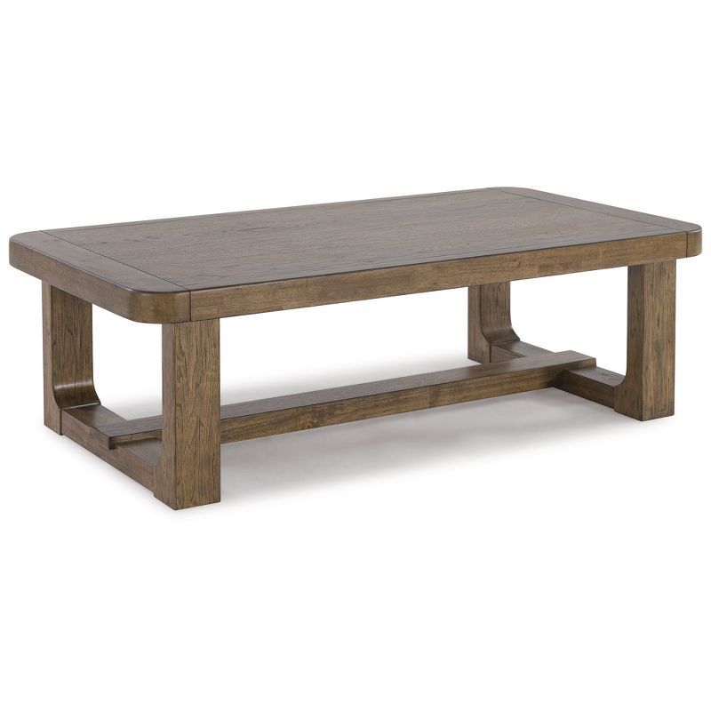 Cabalynn Light Brown Rectangular Wood Coffee Table