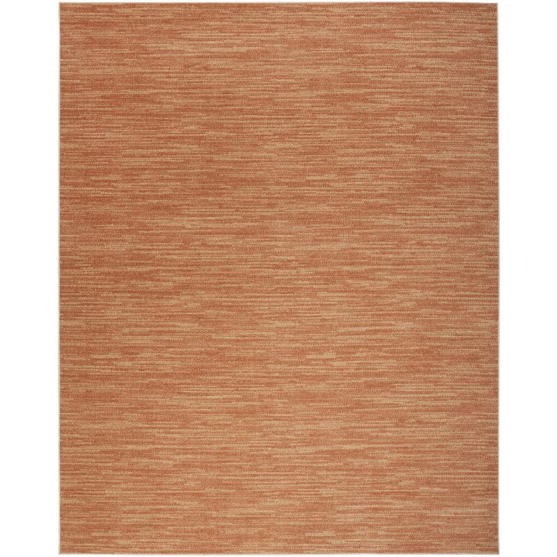 Rust Rectangular Synthetic Indoor/Outdoor Area Rug 12' x 15'