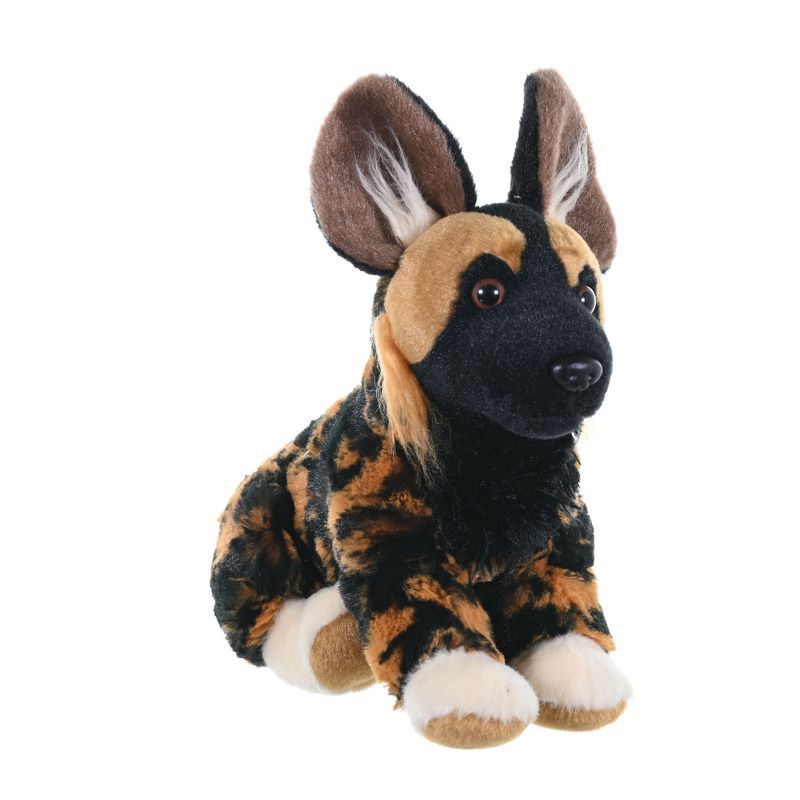 Wild Republic African Wild Dog Plush Toy, 8 Inches