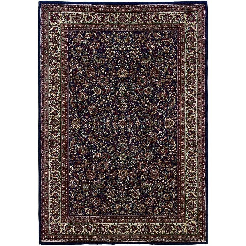 Ariana Blue Persian Border Low Pile Area Rug