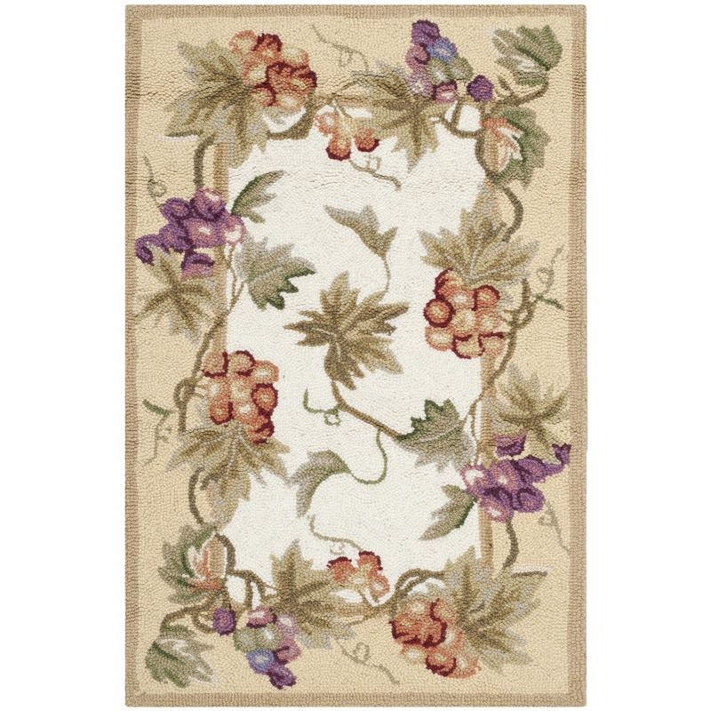 Chelsea Multicolor Floral Hand-Hooked Wool Area Rug