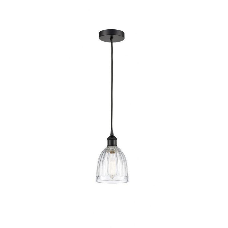 Matte Black Glass Mini Pendant Light