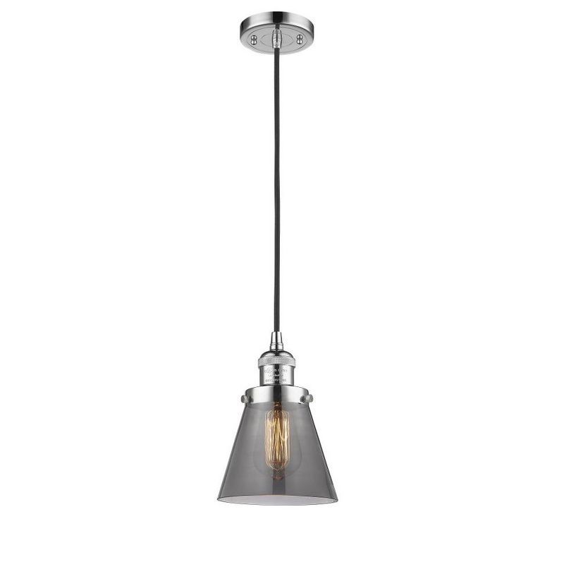 Polished Chrome Glass Mini Pendant Light