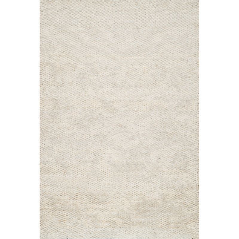 Gray Handmade Reversible Square Easy Care Rug