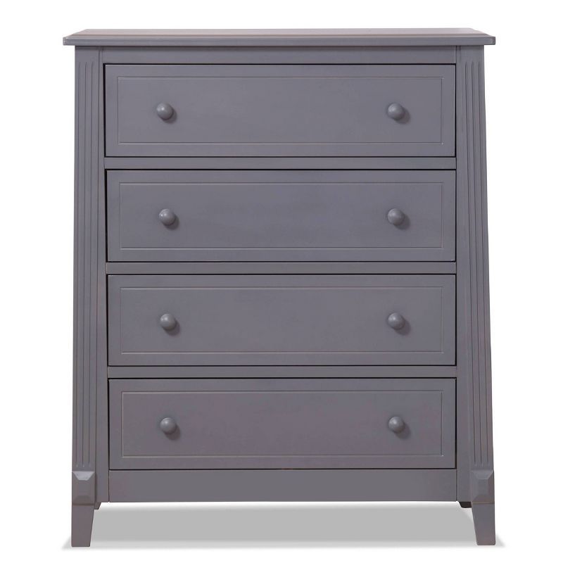 Classic Gray Double Nursery Dresser with Spacious Drawers