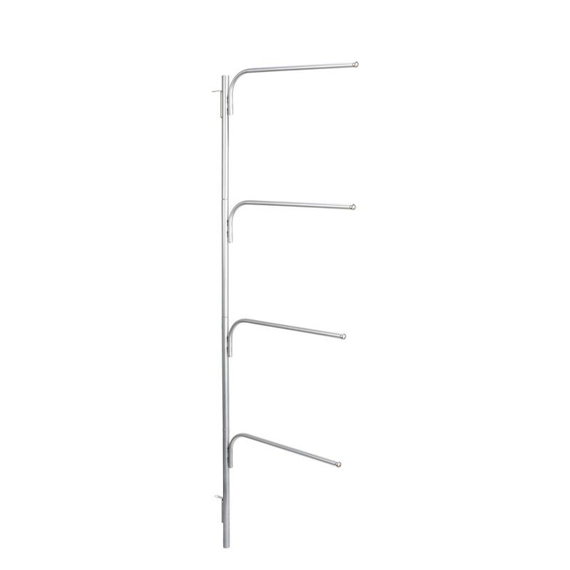 Chrome Wall Mounted Hinge-It Towel Bar with Swivel Arms