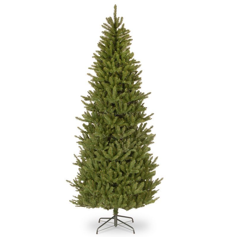 7.5 ft Green Slim Fraser Fir Artificial Christmas Tree with Lights