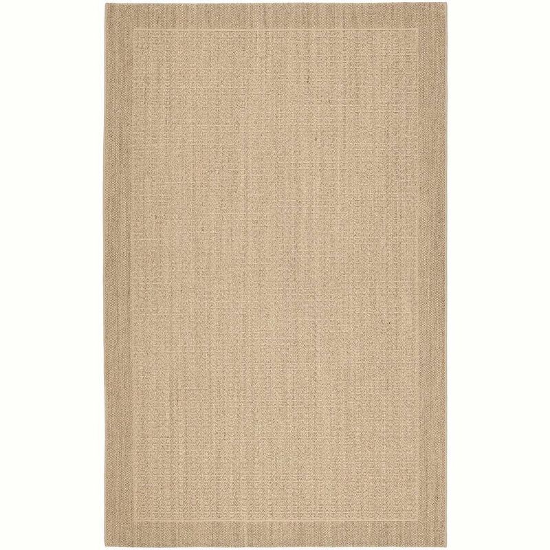 Desert Sand Geometric Sisal 6' x 9' Non-Slip Area Rug