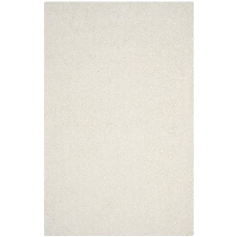 Ivory Bliss Hand-Tufted Synthetic Shag Rug - 2' x 3'