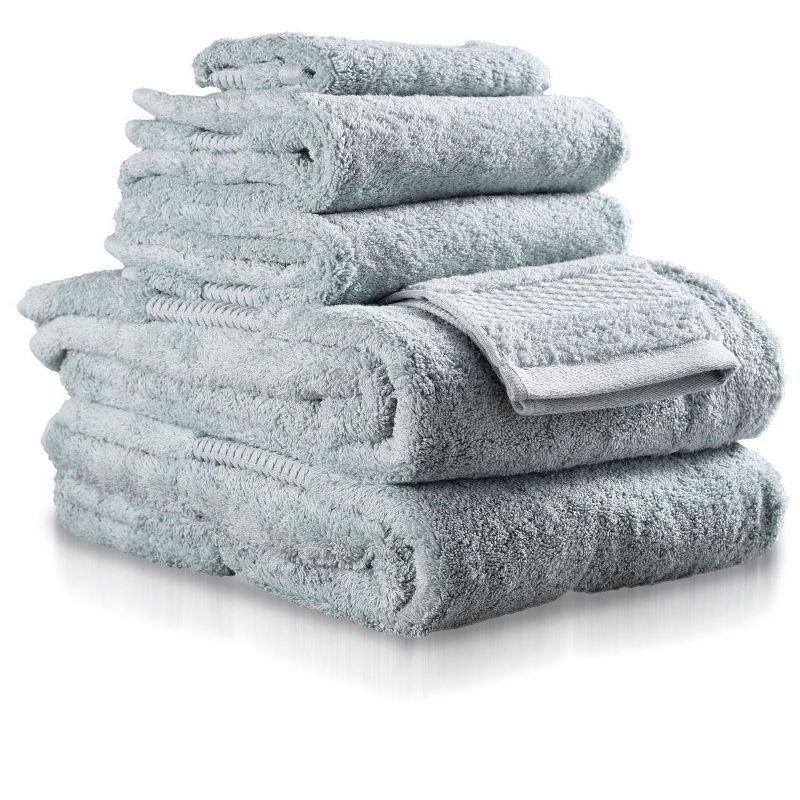 Mineral Green Organic Turkish Cotton 6-Piece Bath Towel Set