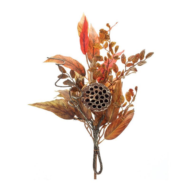 Rustic Orange and Red Artificial Fall Foliage Spray Set