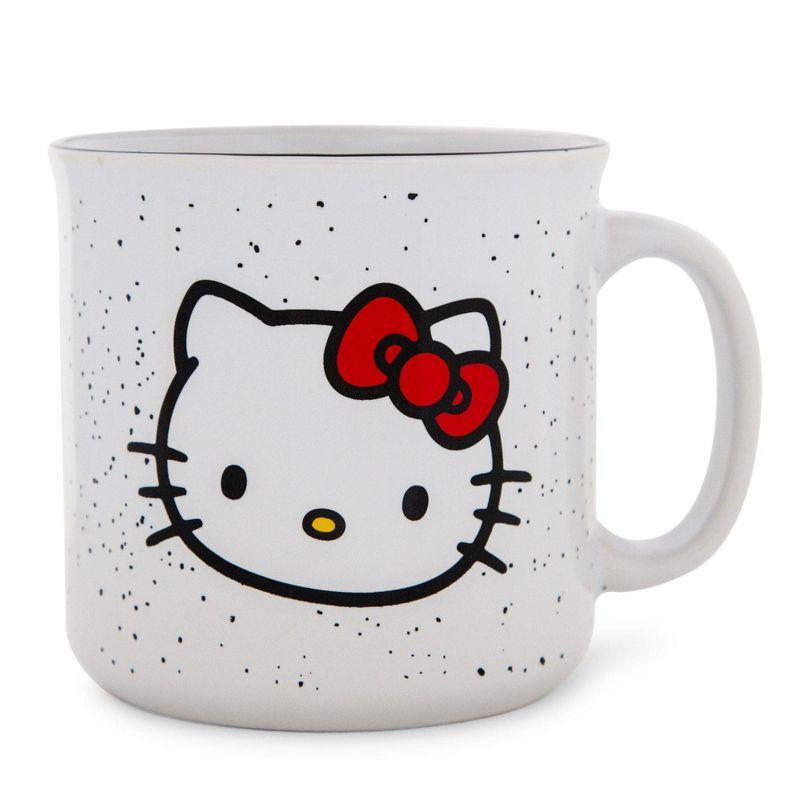 Hello Kitty Speckled Ceramic Camper Mug, 20 Ounces