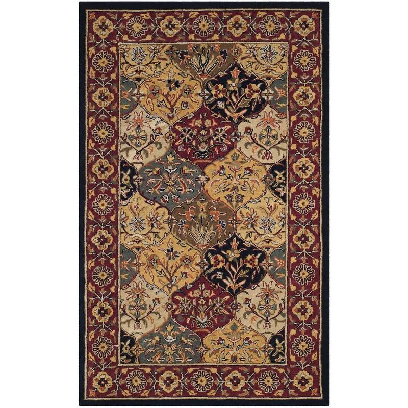 Heritage Multi/Navy Hand-Tufted Wool 5' x 8' Oriental Rug