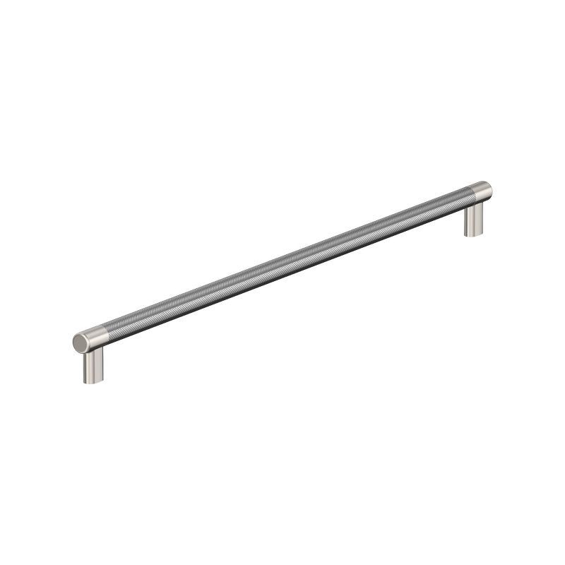 Polished Nickel and Stainless Steel 24-inch Modern Appliance Pull