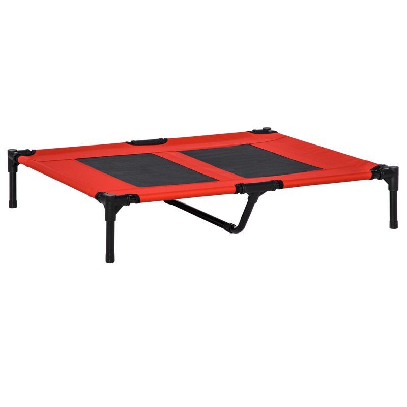 PawHut 36" Red Elevated Cooling Mesh Pet Bed