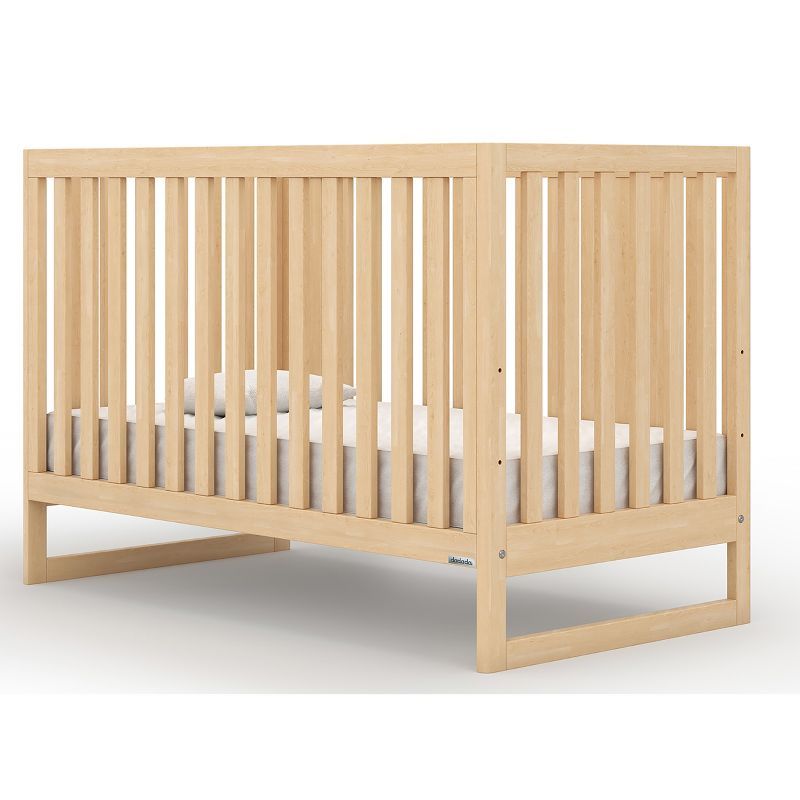 Austin Natural Beechwood 3-in-1 Convertible Crib