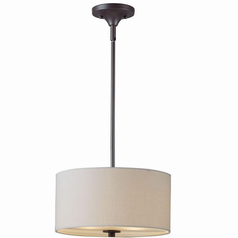 Bongo 2-Light Oil Rubbed Bronze Drum Pendant