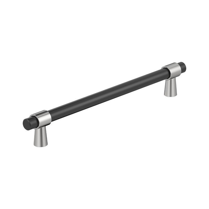 12 inch Matte Black and Polished Chrome Appliance Pull