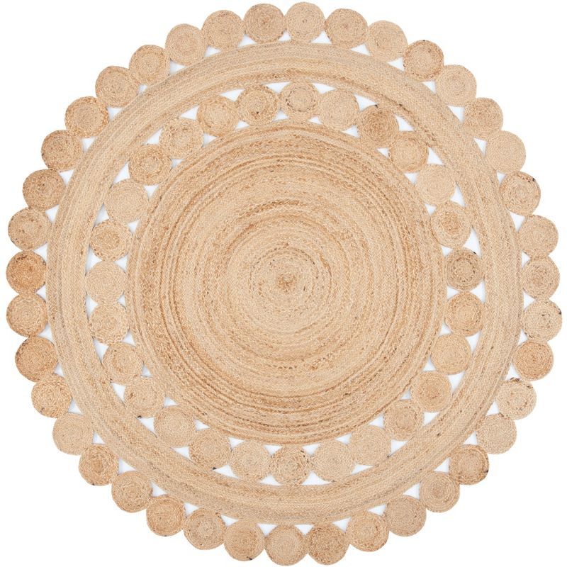 Natural Jute Handwoven Round Area Rug