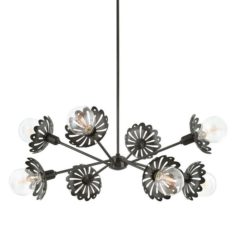 Alyssa Old Bronze Sputnik 8-Light Chandelier