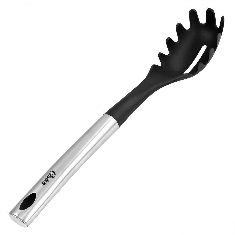 Stainless Steel and Nylon Pasta Server with Ergonomic Handle