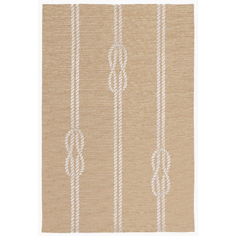 Coastal Charm Hand-Tufted Synthetic Wool 7'6"x9'6" Outdoor Rug
