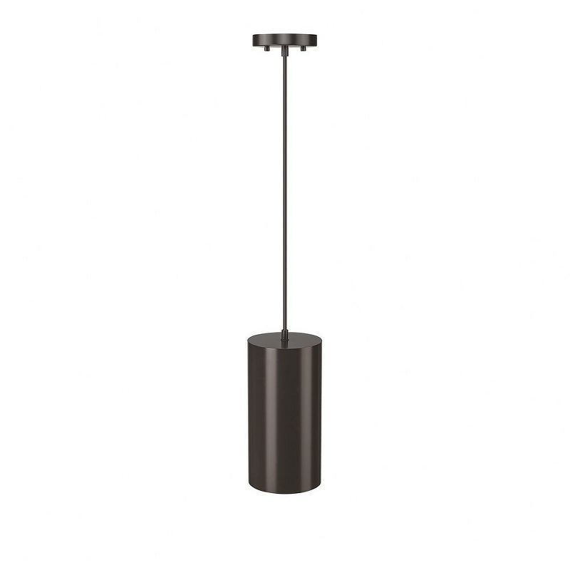 Searcy Mini Bronze Glass Outdoor Pendant Light - 7.5" x 15.2"