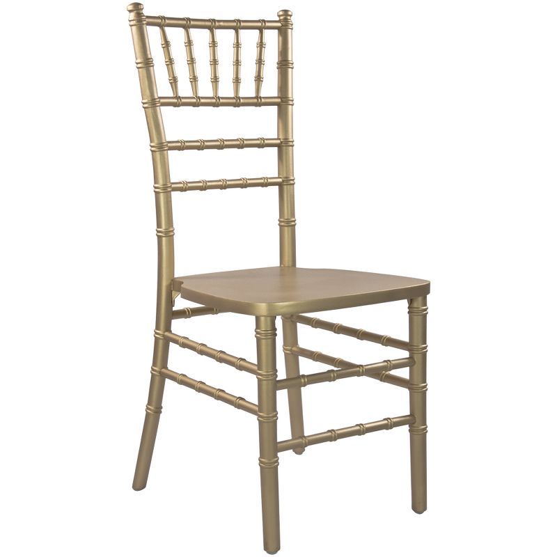 Gold High Back Wood Chiavari Side Chair