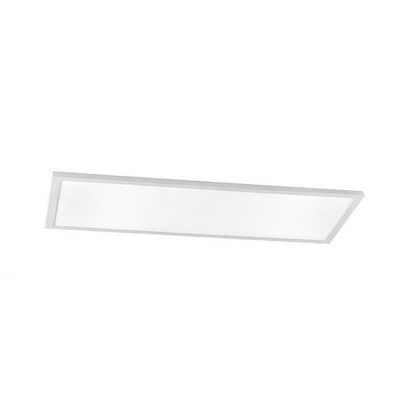 Lugano 48" White Glass LED Linear Flush Mount Light