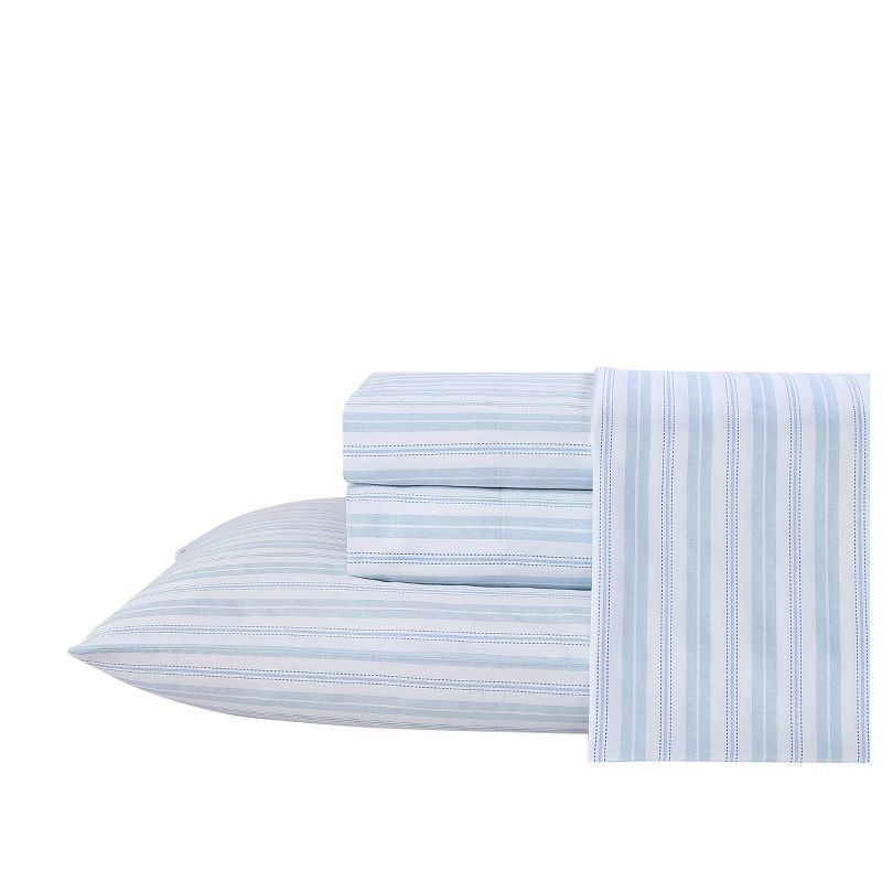 King Blue Cotton Sateen Deep Pocket Sheet Set