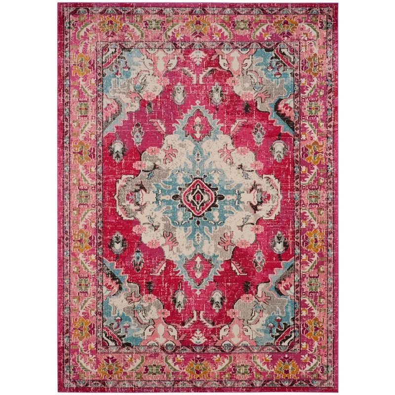 Bohemian Bliss Multicolor Medallion 10' x 14' Synthetic Area Rug