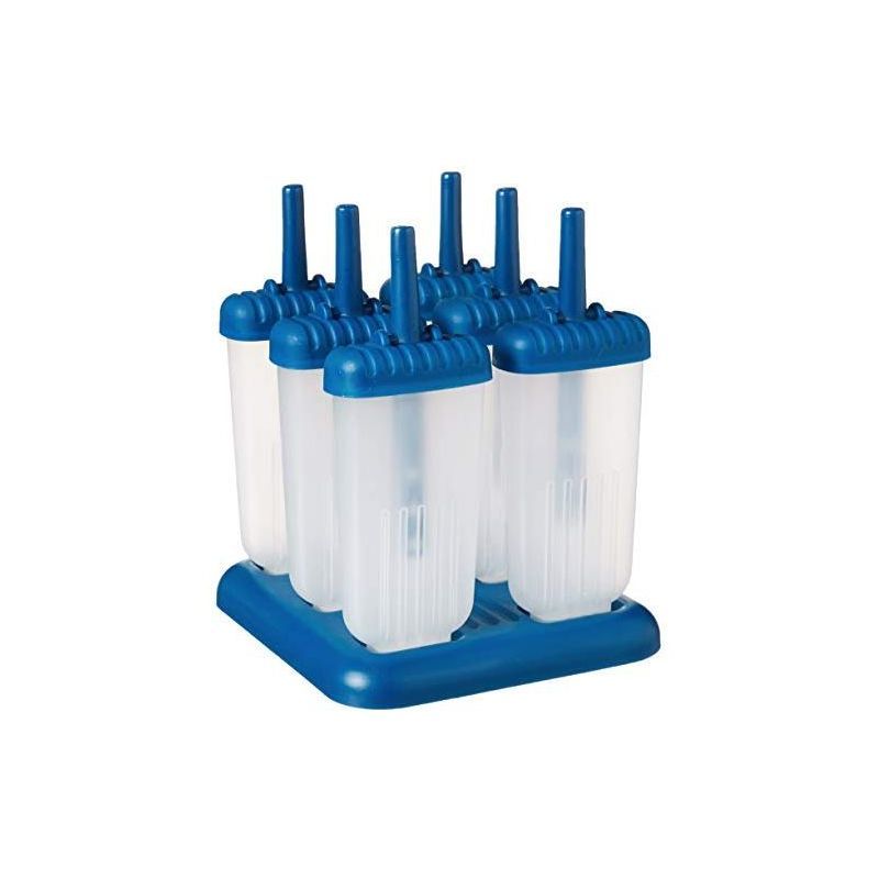 Blueberry Plastic Popsicle Molds with Drip-Guard Set