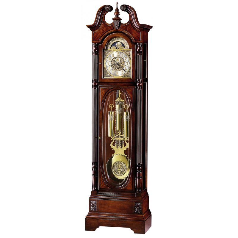 Windsor Cherry Mahogany Traditional Grandfather Floor Clock