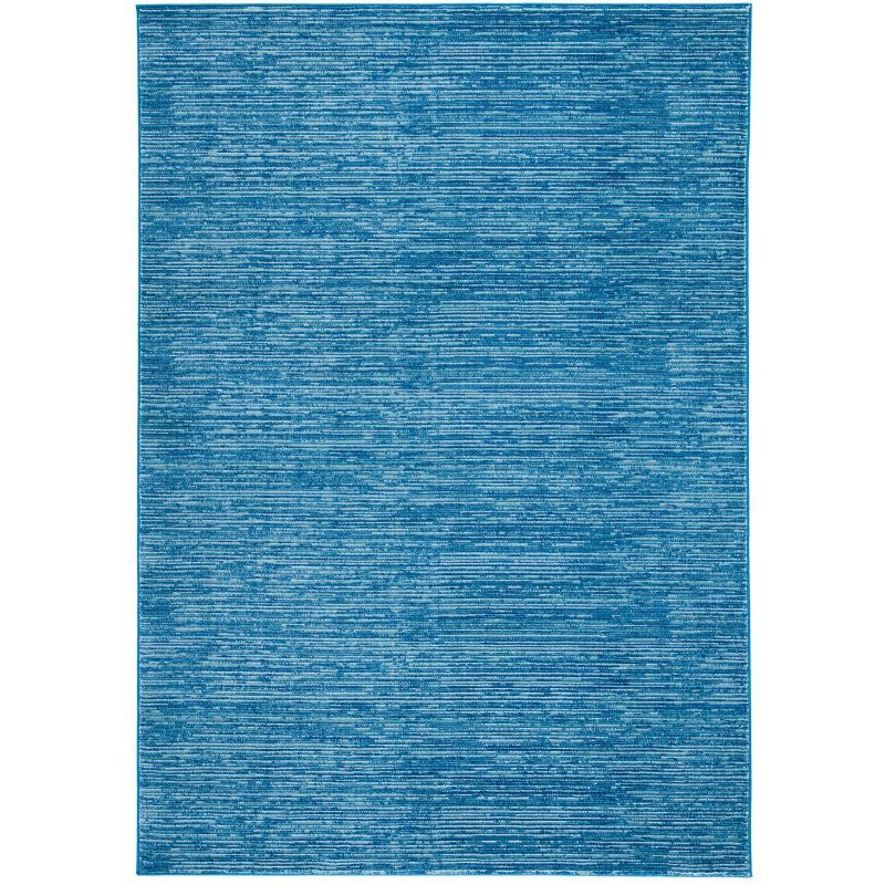 Vision Blue Hand-knotted Synthetic Area Rug 2'2" x 4'