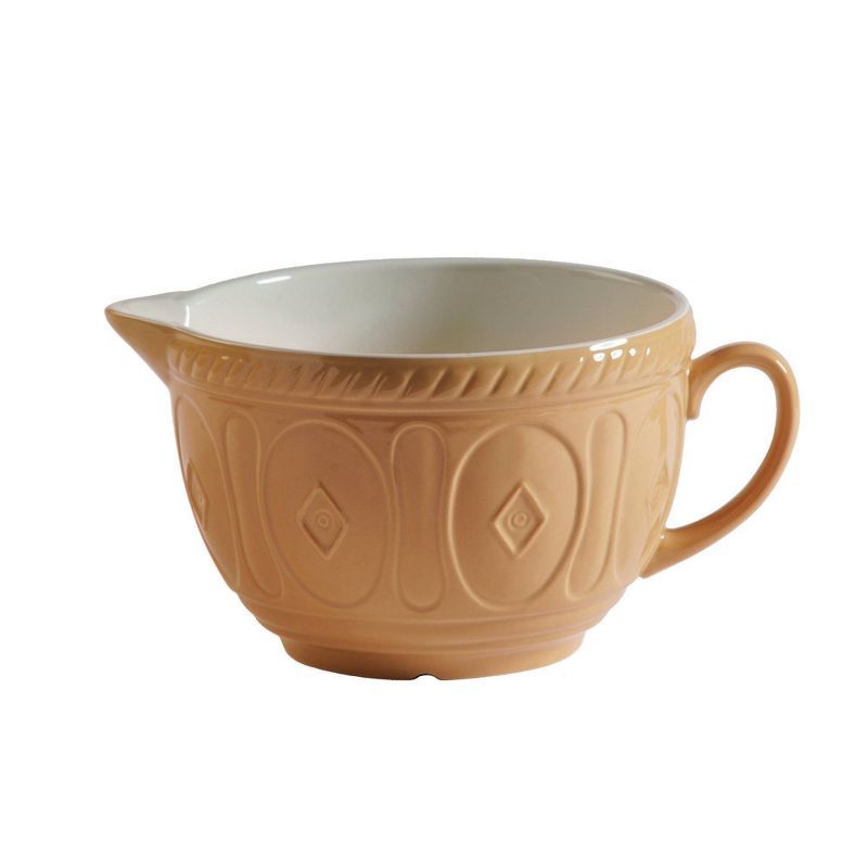 Geometric Brown Ceramic Bohemian Mixing Bowl