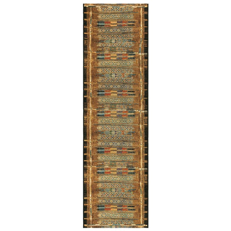 Golden Stripe Marina 24" Easy-Care Synthetic Indoor/Outdoor Rug